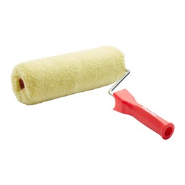 ProDec 225mm Woven Masonry Paint Roller and Frame, Heavy Duty Paint Roller Set for Painting with Smooth and Textured Masonry Paints on Exterior Walls