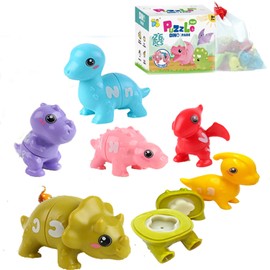 GIGEGAIRC 26 PCS Alphabet Learning Toys for Toddlers,Montessori Double Sided ABC Matching Game,Alphabet Uppercase Lowercase,Fine Motor Education Toys,Preschool Learning Activities (Dinosaur)