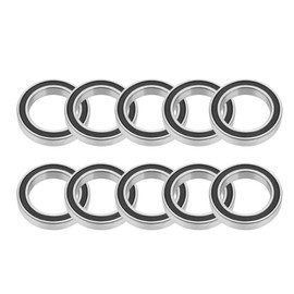 Deep Groove Ball Bearings 25 × 37 × 7 mm 6805-2RS High Speed Bearing Replacement for Motor Applications, Pack of 10