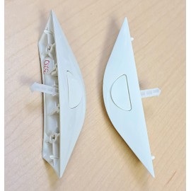 Qty: 2pc Lift Handle for Cordless Honeycomb, Cellular Shade, Skylight Shade. Fit Major Brands: Turnils, ALTA, Comfortex, Hunter Douglas, CGB Custom Brand Group (Lift & Lock Handle White-6632)