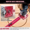 XASMA 4in1 Router Milling Groove Bracket, Aluminum Alloy Circle Cutting