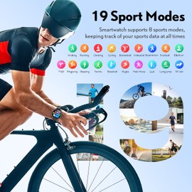 Motsfit Smartwatch Herren mit Telefonfunktion: Fitnessuhr mit Schrittzähler 1.32 Zoll Großes Display Wasserdicht Fitness Tracker mit Pulsuhr Sport Uhr Smart Watch für iOS Android…