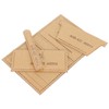 4Pcs Acrylic Template Card Holder DIY HandMade Leather Pattern Drawing