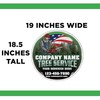 10-Pack Custom Tree Service Company Yard Signs 18.5x19 Inches, Two-Sided