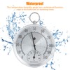 Dial Thermometer, Indoor Outdoor Hygrometer, Simplicity & Easy Reading, for