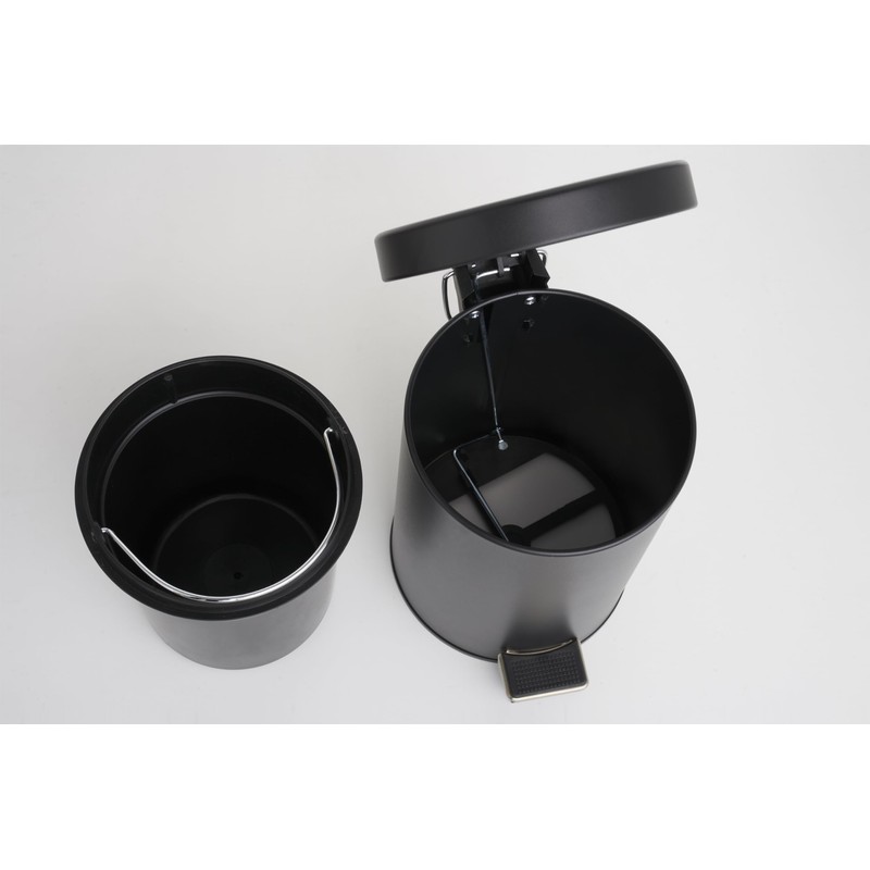 Corby Croft Pedal Bin in Black, 3 L