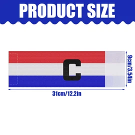 JAWUZ Pack of 2 Football Captain's Armband for Children, Elastic, for Boys, Men and Girls, Many Sports (France), a