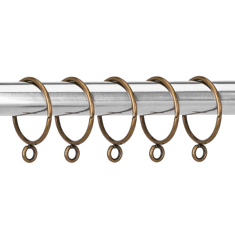 KaiYi 20pcs Shower Curtain Rings Sliding Ring Opening Design 38mm