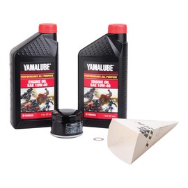 TUSK 4-Stroke Oil Change Kit Yamalube All Purpose 10W-40 for Yamaha Kodiak 700 4x4 2016-2017
