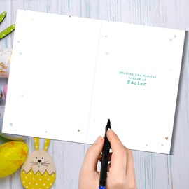 Words 'n' Wishes Easter Card for a Lovely Granddaughter, Granddaughter Easter Card, 21.7 x 14.4 cms, FSC Certified