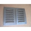 RodLouvers Pair of Aluminum Straight 5” 7 Louvered Panels