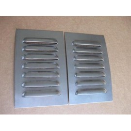 RodLouvers Pair of Aluminum Straight 5” 7 Louvered Panels