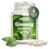Ginseng, high-dose extract, 450 mg, 120 capsules, vegan. Siberian ginseng
