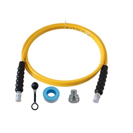 LX Hydraulics 6' 10000psi High Pressure Hydraulic Hose CH-604 Coupler 3/8" NPT Thread Hydraulic Hose Assembly,1/4" ID x 6 ft (YELLOW, 6' 10000 PSI 3/8")
