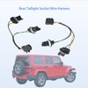 68004166AC Tail Light Socket Wiring Harness Fit for Jeep Wrangler