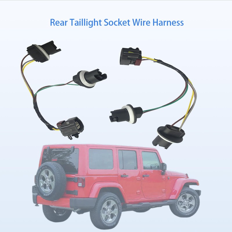 68004166AC Tail Light Socket Wiring Harness Fit for Jeep Wrangler