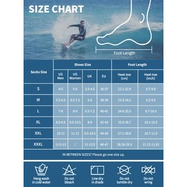 Owntop Neoprene Socks, 3 mm Neoprene Socks for Men and Women, Warm Diving Socks, Swimming Socks for Swimming, Snorkelling, Sailing, Surfing, Water Sports