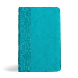 NASB Personal Size Bible, Teal LeatherTouch, Red Letter, Presentation Page, Foot