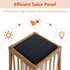 Grand patio Outdoor Floor Lamp Solar Powered Lantern Waterproof Wicker