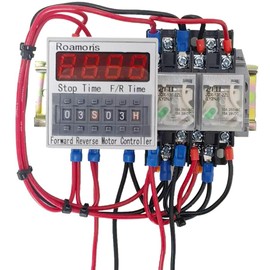 Roamoris Automatic Forward Reverse Motor Controller,0.1S-99H Timer Cycle Relay for DC12V Motor/Linear Actuator,Forward and Reverse Switch Module,FC01