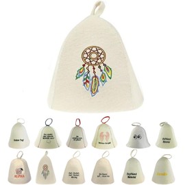 GMMH® Sauna Hat Sauna Cap Felt Cap 100% Cotton Sauna (SS20-016)