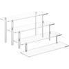 HENABLE 4 Tier Acrylic Perfume Organizer Stand, Clear Display Risers