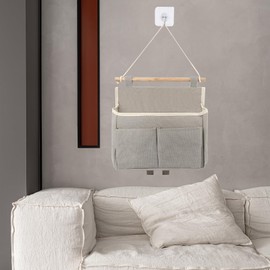 HSLXBY Hanging Storage Bag, Pack of 2 Wall Organisers, Hanging, High Capacity Hanging Storage, Door Organiser, Foldable Wall Storage Bag with Pockets, Suitable for Family, Bathroom