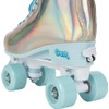 GEM QUAD ROLLER SKATES - Holographic Blue, Size 3-6