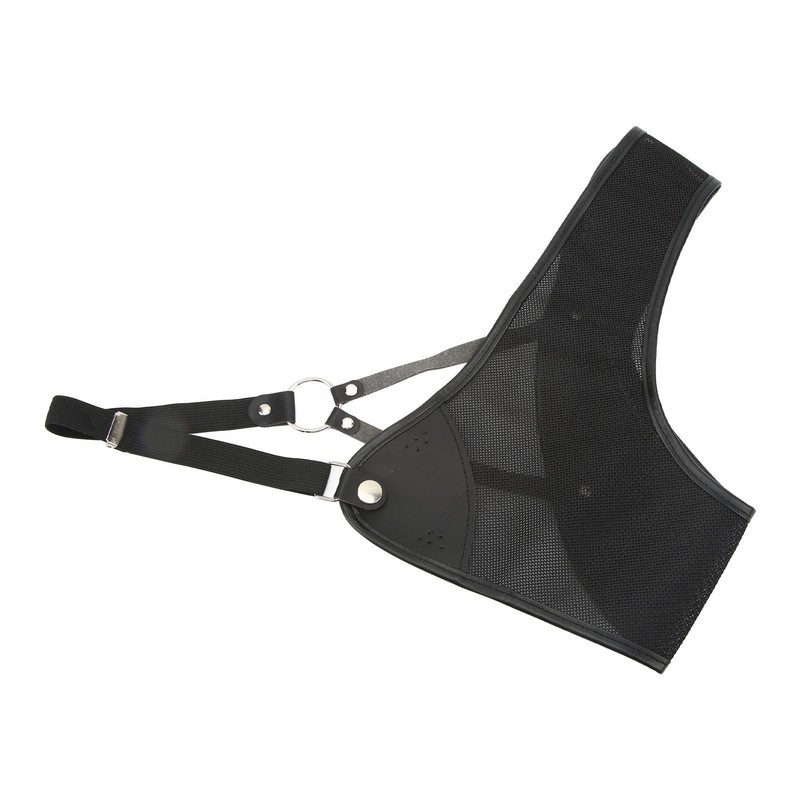 Archery Chest Guard Black PET And Cowhide Hunting Chest Protector