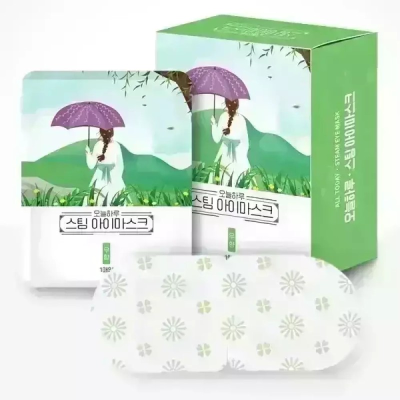 Oneulharu (40매입)오늘하루 스팀 아이마스크 - 일회용 온열안대 눈찜질팩 [무향 40매입]