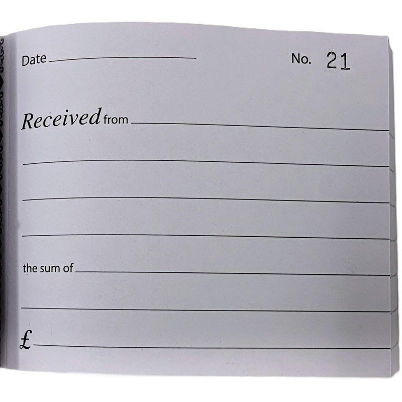 A6 Receipt Book with Carbon Sheets - Half Size 1-80
