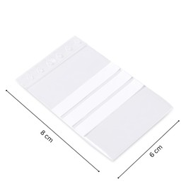 Pakico 1000 Plastic Bags 6 x 8 cm Clear Resealable with Labels Zip Bags Thick Sealing Bags Food Bags Spices Nuts Coffee Hebrata Ziplock Bags