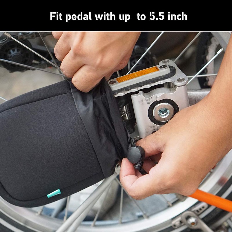 Vincita Durable Neoprene Bicycle Pedal Socks for Road Bikes, Mountain