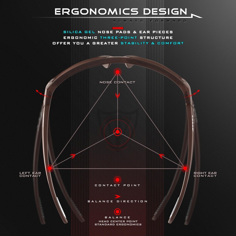 ATTCL Men's Fishing Sunglasses Polarized UV400 Protection - Ultralight TR90