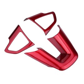 Steering Wheel Buttons Decoration Cover Trim Sticker, ABS Car Styling Steering Wheel Buttons Decoration Cover Trim Sticker for Focus 2015-2018 + fiesta mk7.5 stickers