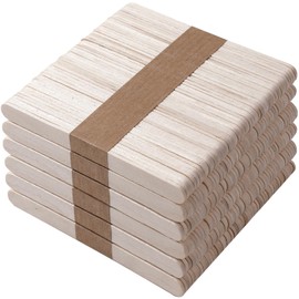 300 Pcs Craft Sticks Ice Cream Sticks, Borogo 4.5inchs Sticks Natural Wood Popsicle Craft Sticks Treat Sticks Ice Pop Sticks for DIY Crafts
