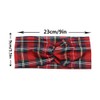 ccHuDE 2 Pcs Christmas Plaid Headband Scottish Tartan Headbands Wide