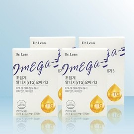 Dr. Lin [Seller Herb Food] Dr.Lin Supercritical Altige Omega 3 1025mg x 30 capsules x 4 / iuy basic / [셀러허브 식품] 닥터린 초임계 알티지 오메가3 1025mg x 30캡슐 x 4개 / iuy 기본