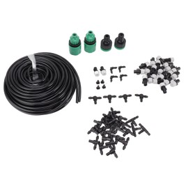 Misting Watering Garden Hose PVC and Plastic Automatic 65.6ft Mist Irrigation Kits for Flowers Grass Vegetables