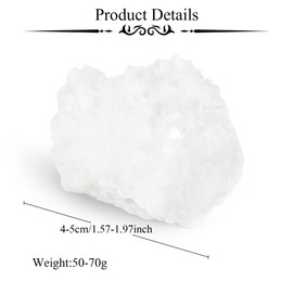 Sahoottie Rock Crystal Druse Clear Quartz Crystals Stones Geode Clear Crystal Quartz Crystals Natural Stone Rough Stone Crystal Cluster Reiki Decor