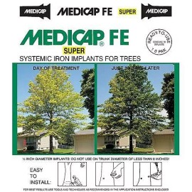 Medicap FE Systemic Iron Implants Plugs 1/2" Super 10 pack chlorosis oak