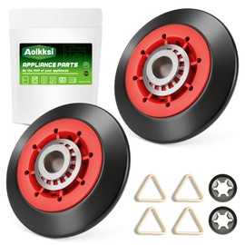 AOLKKSI Upgraded 8536974 Dryer Drum Support Roller Kit Compatible with Maytag Kenmore Whirlpool Dryers - Replaces W10314171 8536973 8536974 AP6019303 PS11752609 - Pack of 2