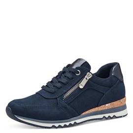 MARCO TOZZI Women's Trainers Flat Vegan Leisure, Navy Comb