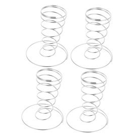 4pcs Cone Ice Cream Exhibition Ice Cream Cone Rack Tray Decor For Appetizer Charcuterie Cone Ice Cream Cone Holders Mini Paper Cups Drip Sushi Stainless Steel Fries