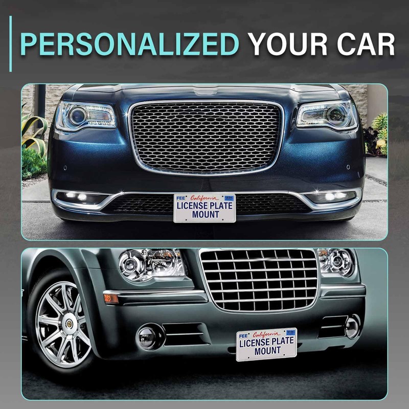 Heavy-Duty Front License Plate Holder Compatible with 2015-up Chrysler 300