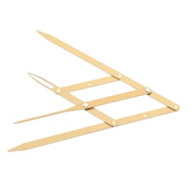 FRCOLOR 1pc Second Generation Scale Measuring Tool Brow Stencils Eyebrow Ruler with Eyebrow Tracer Microblading Ruler Eyebrow Balance Ruler Molds Do It Yourself Bagged Stainless Steel