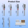 Nail Drill Bits, 6 Pieces Nail Drill Set, Nail Cutter