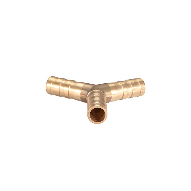 uxcell 8mm or 5/16" ID Brass Barb Splicer Fitting,Y-Shaped 3