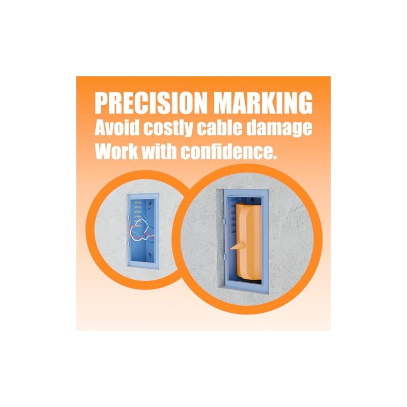 6-Pack Drywall Outlet Marker Tool - Electrical Box Locator for