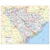 Cool Owl Maps South Carolina State Wall Map Poster Large
